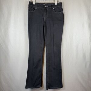 CHICO'S Black Platinum Ultimate Fit Bootcut Denim Stretch Jeans 00 Regular